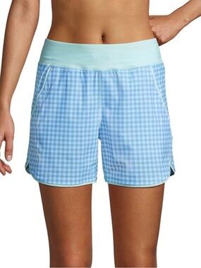 🏊🏼‍♀️💦LAND’S END Gingham Pastel Swim Shorts